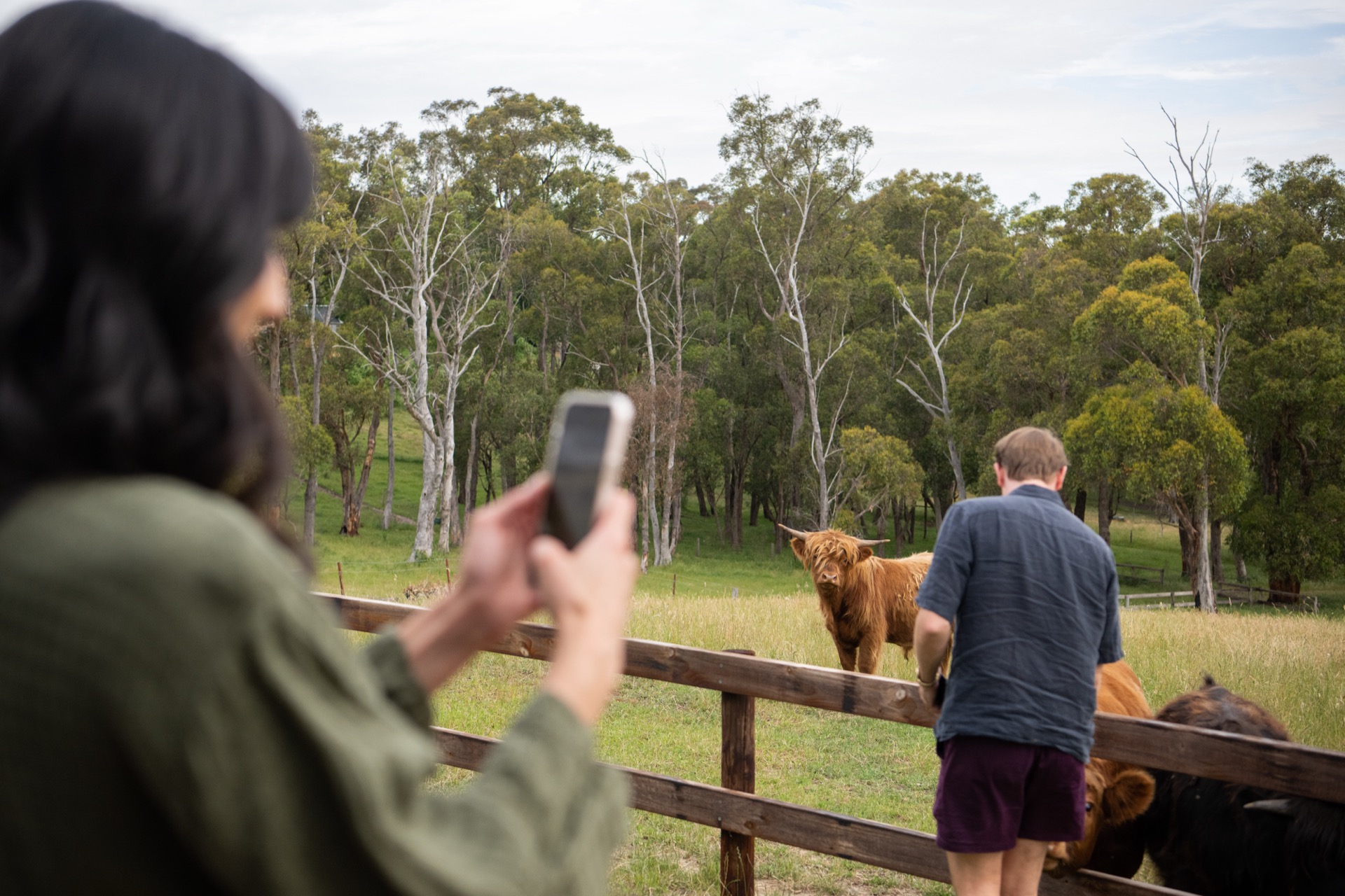 Outdoor bath overlooking the Adelaide Hills valley at Casa Luna couples retreat