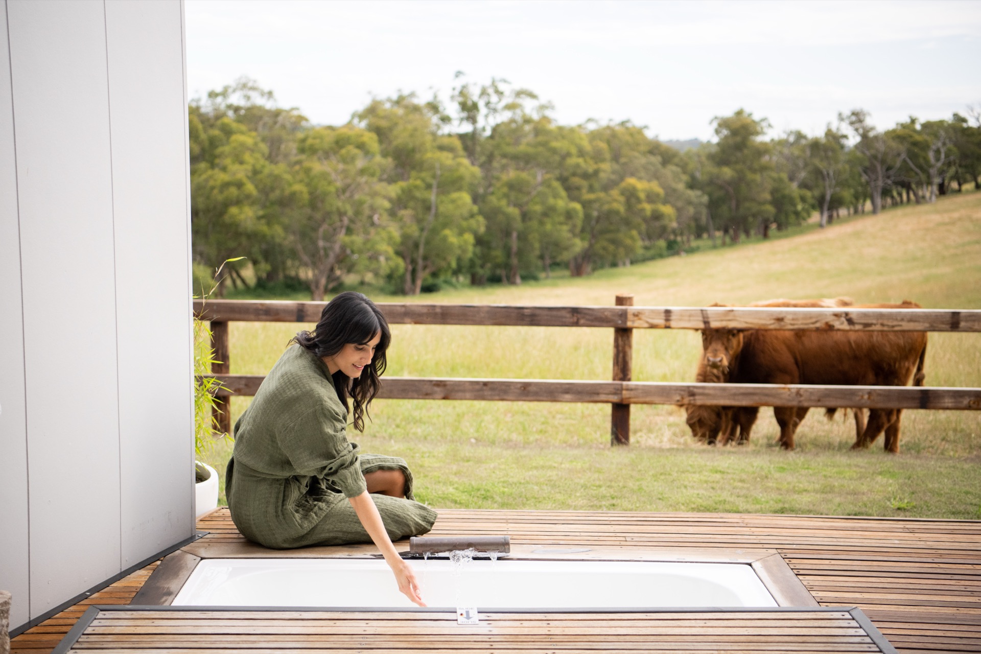 Panoramic valley views from Casa Luna deck Adelaide Hills