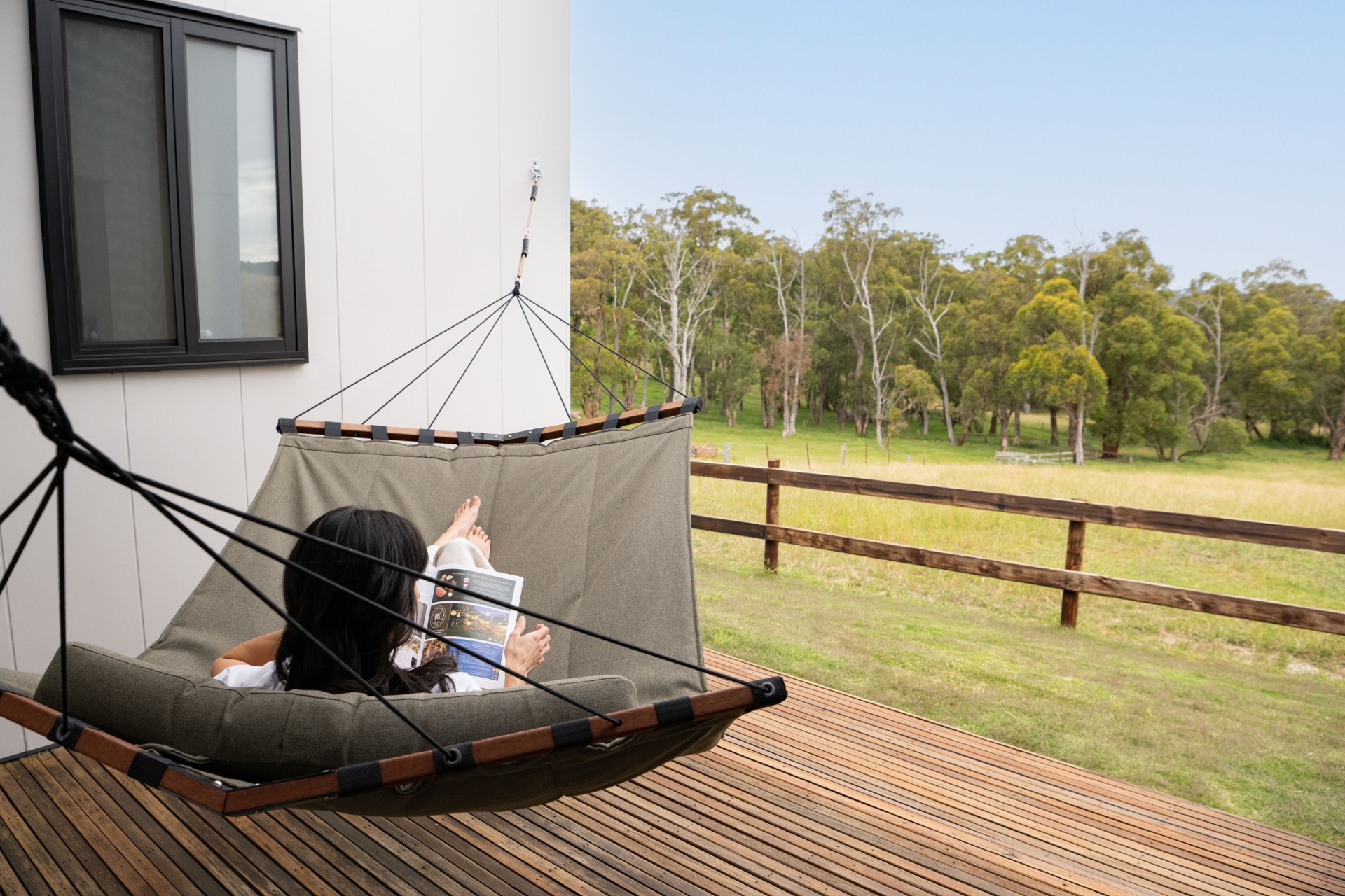 Full kitchen with gas cooktop and valley views Bridgewater retreat
